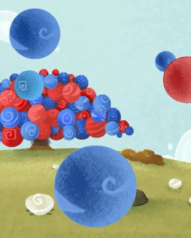 Visual designer wearing a hat